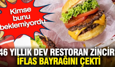 46 yıllık dev restoran zinciri iflas bayrağını çekti: Kimse bunu beklemiyordu