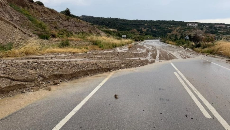 Kuzey Sahil Yolu’nda heyelan  Sürücülere  uyarı yapıldı