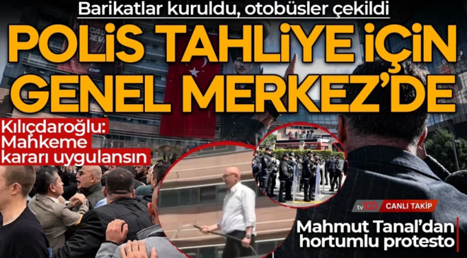 CHP Genel Merkezi’nde tahliye gerginliği! Kapılar kilitlendi, taraflar arasında arbede yaşandı