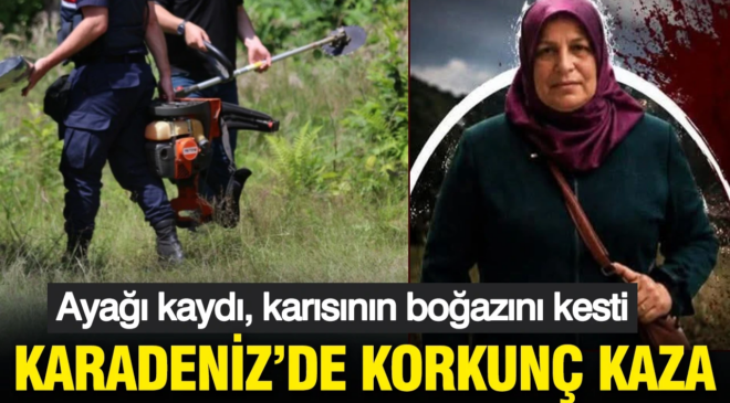 Karadeniz’de korkunç kaza: Ot biçme makinesiyle eşinin ölümüne neden oldu