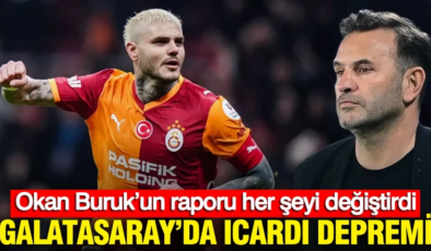 Galatasaray’da Icardi depremi: Okan Buruk’un raporu her şeyi değiştirdi