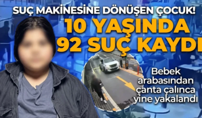 Suç makinesine dönüşen çocuk! 10 yaşında 92 suç kaydı var