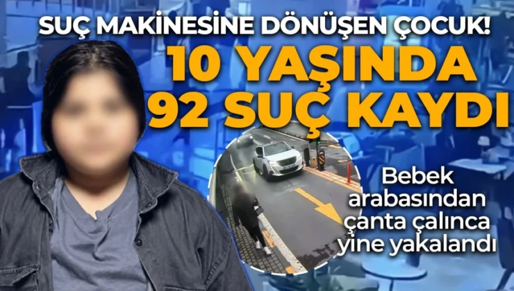 Suç makinesine dönüşen çocuk! 10 yaşında 92 suç kaydı var