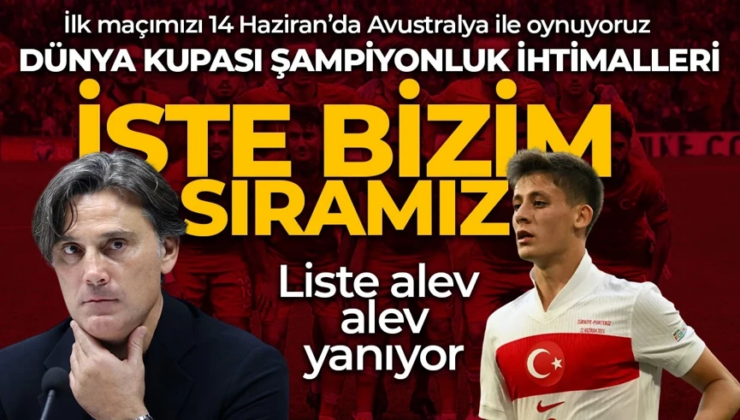 Dünya Kupası’nda şampiyonluk favorileri açıklandı! Türkiye’nin sırası da belli oldu