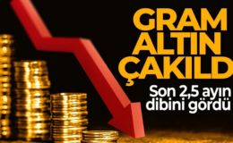 Altında sert düşüş! Gram altın son 2,5 ayın dibini gördü!