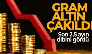 Altında sert düşüş! Gram altın son 2,5 ayın dibini gördü!
