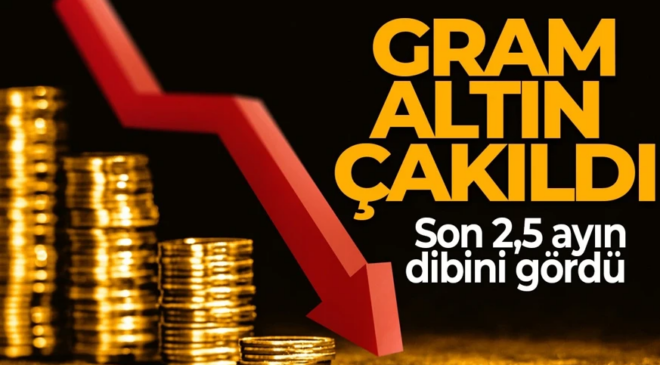 Altında sert düşüş! Gram altın son 2,5 ayın dibini gördü!