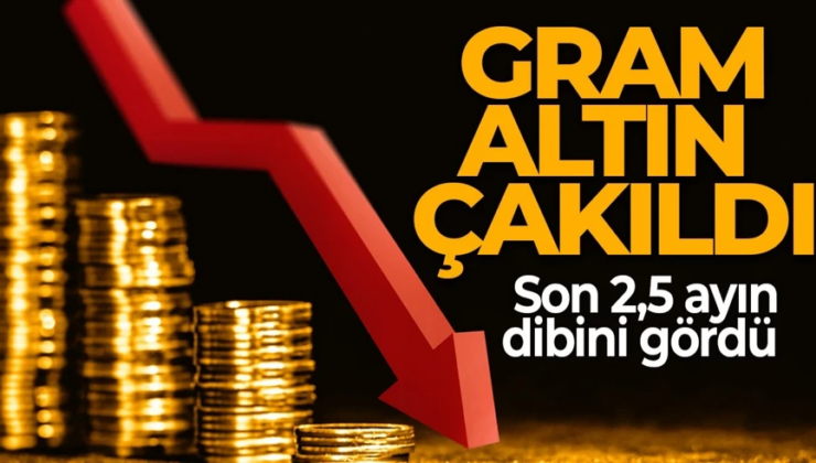 Altında sert düşüş! Gram altın son 2,5 ayın dibini gördü!