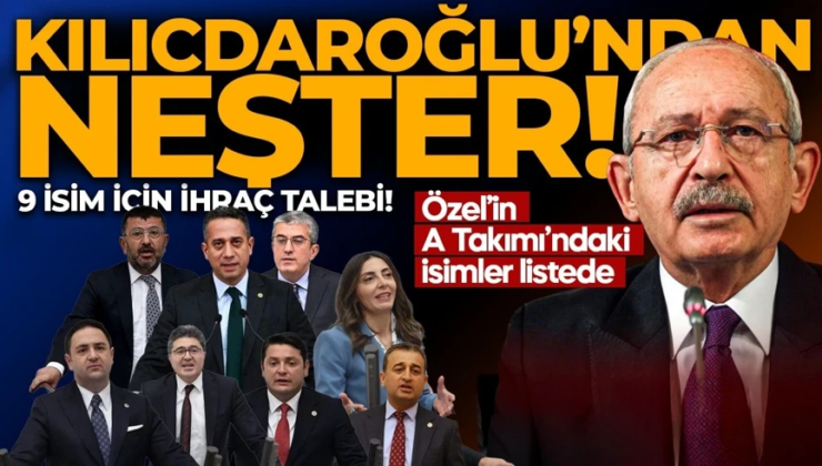CHP Sözcüsü Müslim Sarı’dan açıklama: 9 isim disipline sevk edildi!