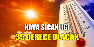 Hava sıcaklığı 32-35 derece dolaylarında olacak