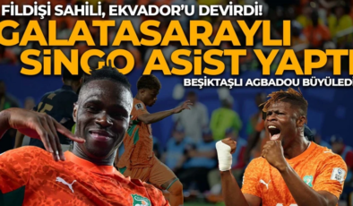 Galatasaraylı Singo asisti yaptı! Fildişi Sahili, Ekvador’u devirdi