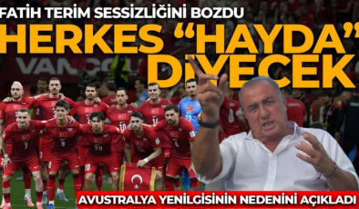 Fatih Terim sessizliğini bozdu! A Milli Takım eleştirilerine sert tepki! “Herkes ‘Hayda’ diyecek”