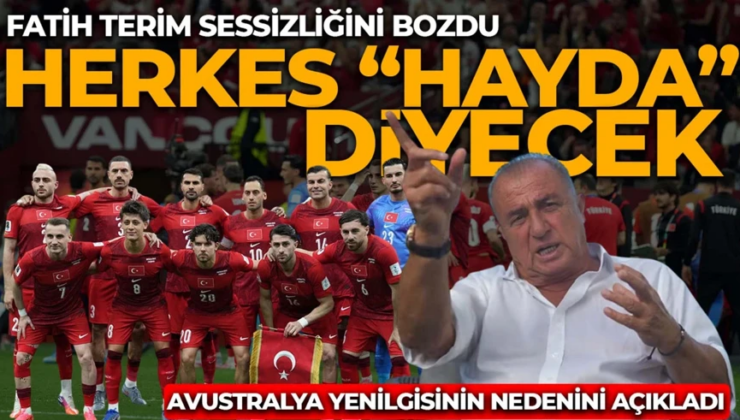 Fatih Terim sessizliğini bozdu! A Milli Takım eleştirilerine sert tepki! “Herkes ‘Hayda’ diyecek”