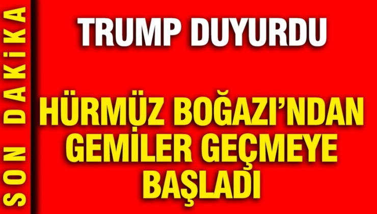 Hürmüz Boğazı’ndan gemiler geçmeye başladı