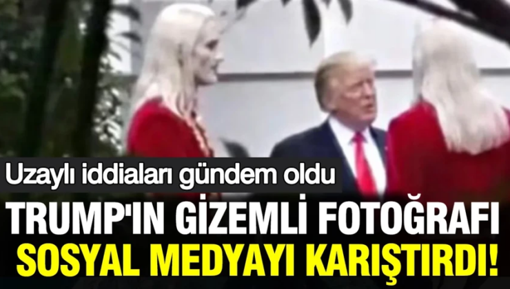 Trump’ın gizemli fotoğrafı sosyal medyayı karıştırdı: Uzaylı iddiaları gündem oldu