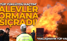 Aksaray’da korku dolu dakikalar! TIR’daki yangın ormana sıçradı: Tüp yüklüydü kaçtım