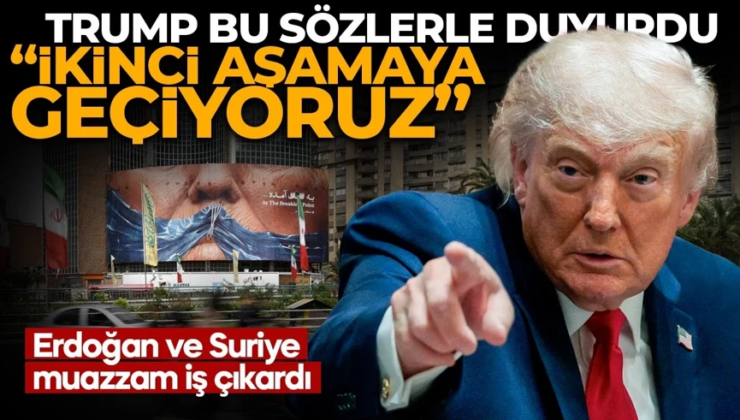 İran ile anlaşma sonrası Trump’tan açıklama: İkinci aşamaya geçildi