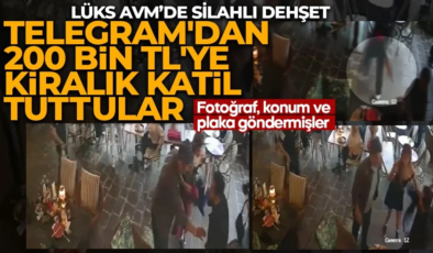 Lüks AVM’de silahlı dehşet! Telegram’dan 200 bin TL’ye kiralık katil tuttular: Fotoğraf, konum ve plaka göndermişler