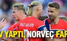 Haaland şov yaptı, Norveç farklı kazandı
