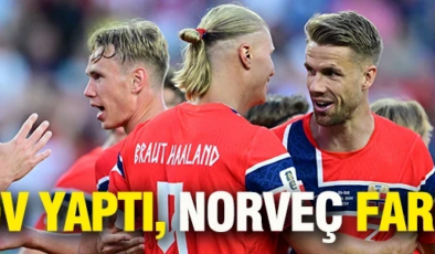 Haaland şov yaptı, Norveç farklı kazandı