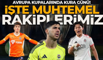 Avrupa’da kura günü! Fenerbahçe, Beşiktaş ve Başakşehir’in rakipleri belli olacak! İşte muhtemel rakipler