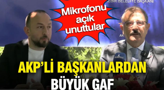 AKP’li başkanlar mikrofonu açık unuttu: Muhtarlara beton dağıtacağım desen sıraya girerlerdi