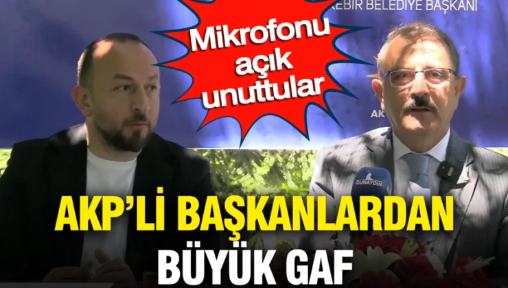 AKP’li başkanlar mikrofonu açık unuttu: Muhtarlara beton dağıtacağım desen sıraya girerlerdi