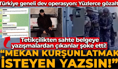 Tetikçilik paylaşımları mercek altında! Türkiye genelinde dev operasyon! Yüzlerce kişi yakalandı