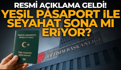 Yeşil pasaport ile sona mı eriyor?