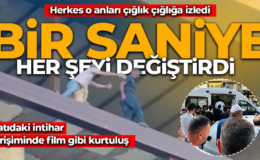 Herkes çığlık çığlığa izledi: Bir saniye her şeyi değiştirdi! Çatıdaki intihar girişiminde film gibi kurtuluş