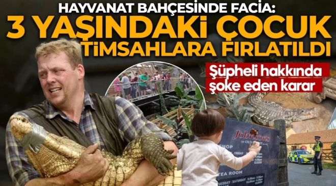 3 yaşındaki çocuk timsahlara fırlatıldı! Hayvanat bahçesinde facia: Şüpheli hakkında şoke eden karar