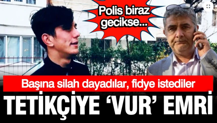 Tetikçiye vur emri; Başında silahla yakalandı