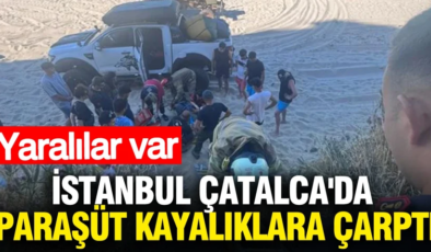 İstanbul’da korkunç kaza: Paraşüt kayalıklara çarptı: Yaralılar var