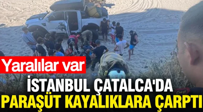 İstanbul’da korkunç kaza: Paraşüt kayalıklara çarptı: Yaralılar var
