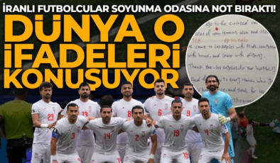 Maçın önüne geçti! İranlı futbolcuların soyunma odasına bıraktığı not olay yarattı