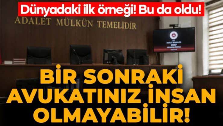 Dünyadaki ilk örneği, bu da oldu! Bir sonraki avukatınız insan olmayabilir