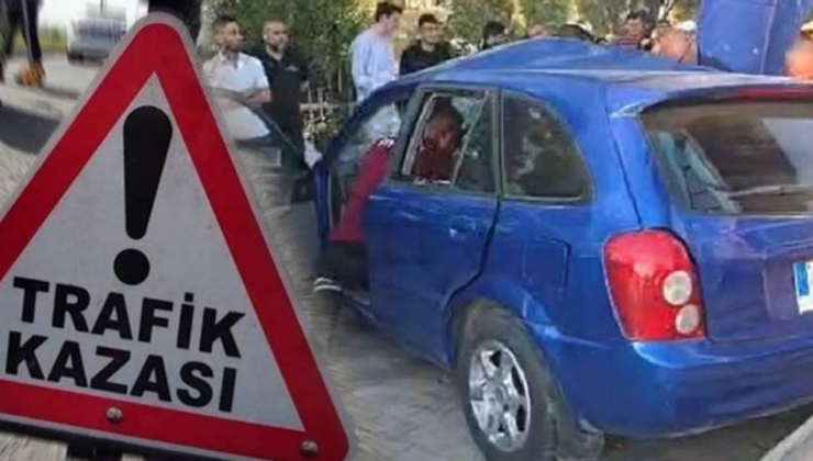 Fuar Kavşağı’nda meydana gelen kazada, 19 yaşındaki  sürücü ağır yaralandı!