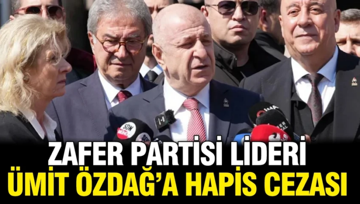 Ümit Özdağ’a Şeyh Sait davasında hapis cezası