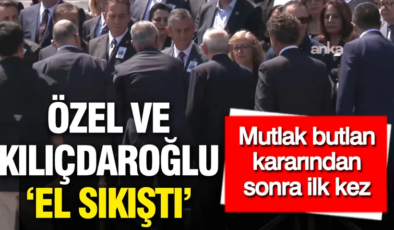 Mutlak butlan kararı sonrası ilk! Özel ve Kılıçdaroğlu tokalaştı: Muharrem İnce detayı dikkat çekti
