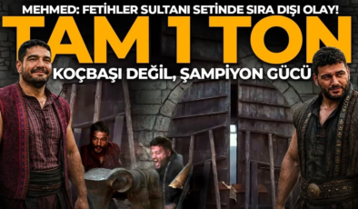 Mehmed: Fetihler Sultanı setinde sıra dışı olay! Milli güreşçiler 1 tonluk kale kapısını yerinden söktü