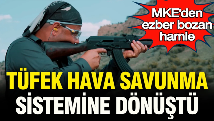 MKE’den ezber bozan hamle: Piyadenin elindeki tüfek hava savunma sistemine dönüştü