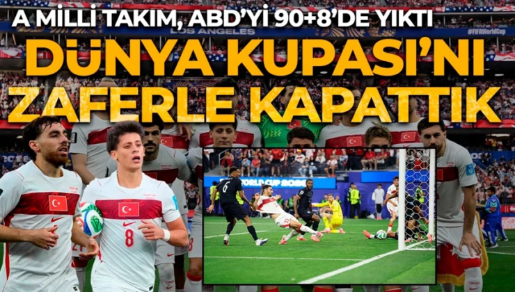 Dünya Kupası serüveni 3 puanla bitti! A Milli Takım, ABD’yi 90+8’de devirdi