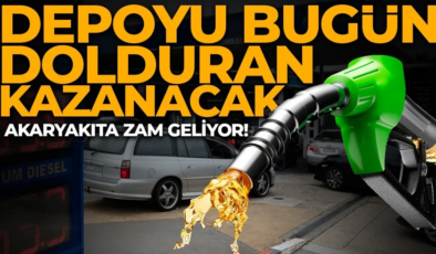 Depoyu bugün dolduran kazanacak! Akaryakıtta zam kapıda