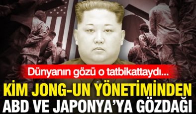 Dünyanın gözü o tatbikattaydı… Kim Jong-un yönetiminden ABD ve Japonya’ya gözdağı