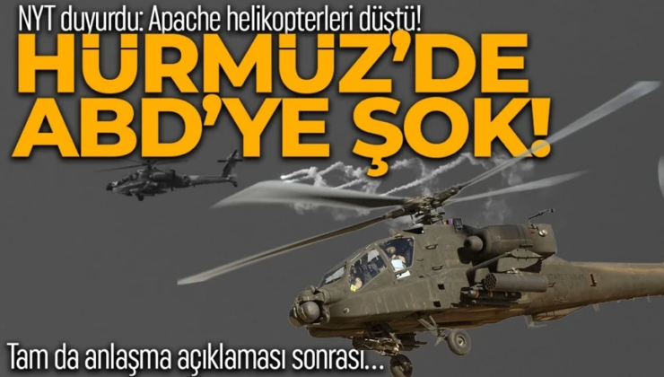 ABD ordusuna ait helikopter Hürmüz Boğazı’nda düştü