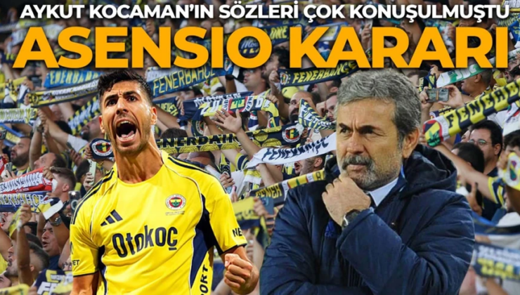 Sözleri çok konuşulmuştu! Aykut Kocaman’dan yönetime Asensio raporu! Son kararı ortaya çıktı