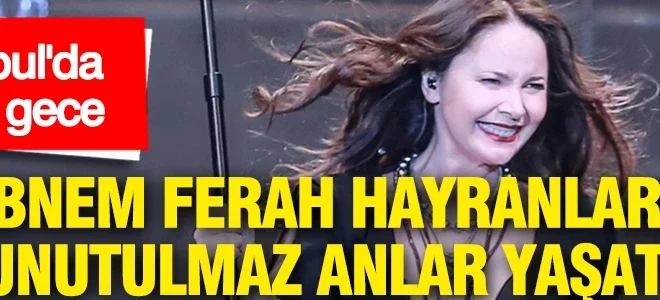 İstanbul’da tarihi gece: Şebnem Ferah hayranlarına unutulmaz anlar yaşattı