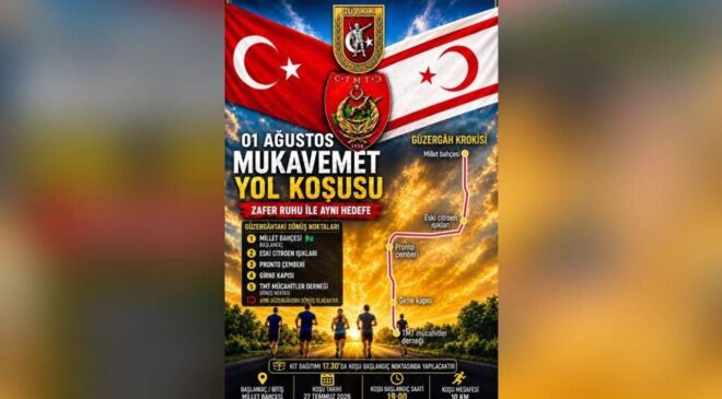 1 Ağustos Mukavemet Yol Koşusu’nun saati 19.00 olarak değişti