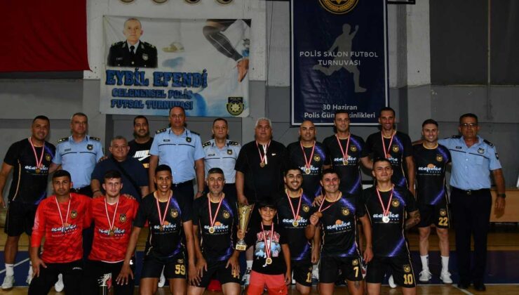 4’üncü Eybil Efendi Polis Salon Futbol Turnuvası’nın şampiyonu Girne Polis Müdürlüğü takımı oldu