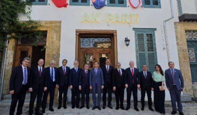 AK Parti heyeti, Lefkoşa’daki AK Parti Temsilciliğini ziyaret etti